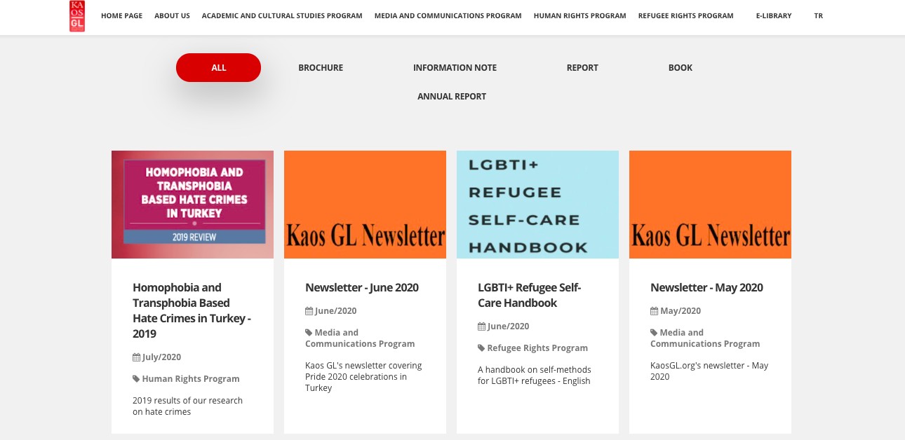 The website and the e-library of Kaos GL Association have been revamped! | Kaos GL - News Portal for LGBTI+ News