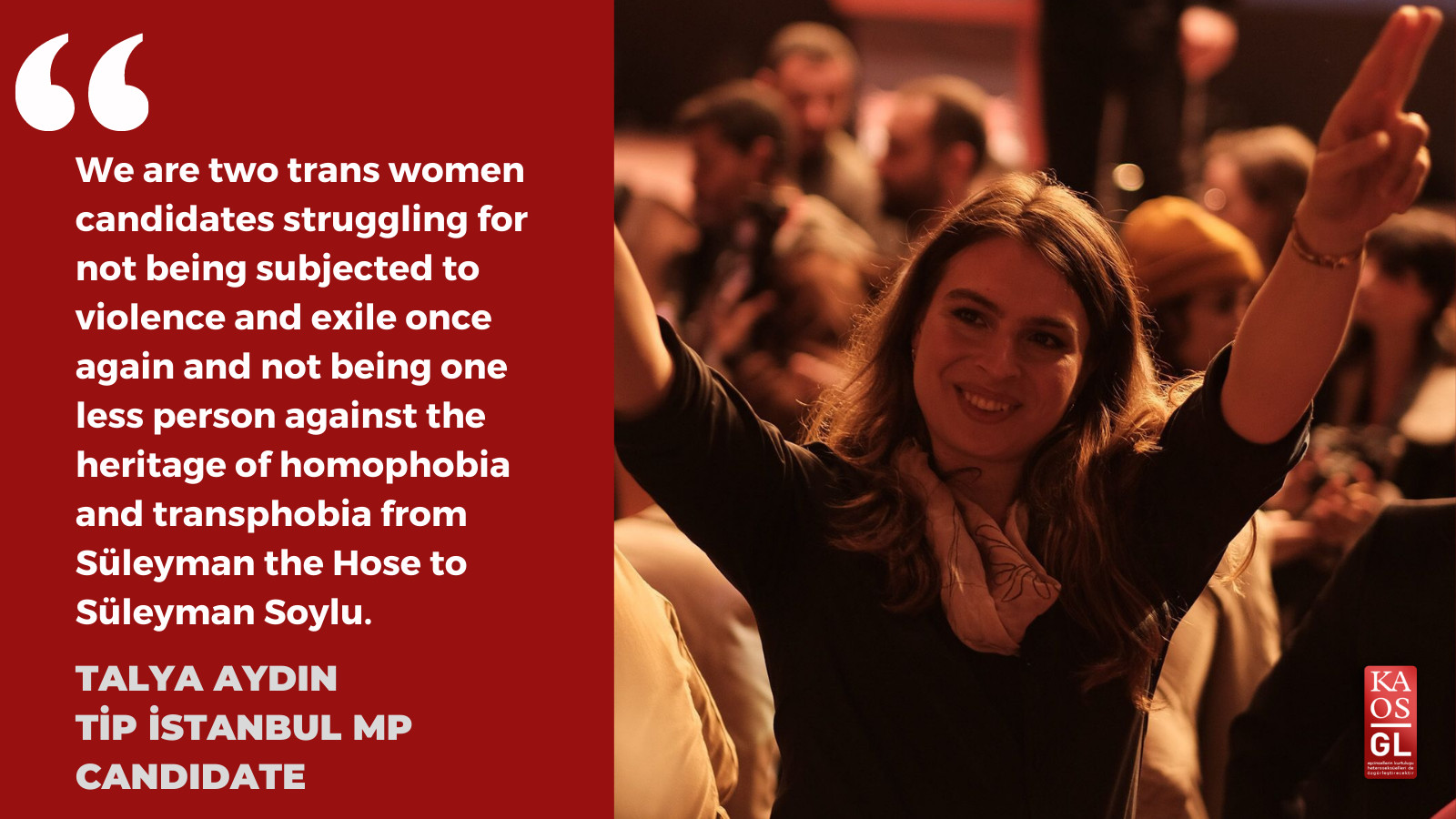 TİP İstanbul candidate Talya Aydın: No one is born homophobic or transphobic Kaos GL - News Portal for LGBTI+
