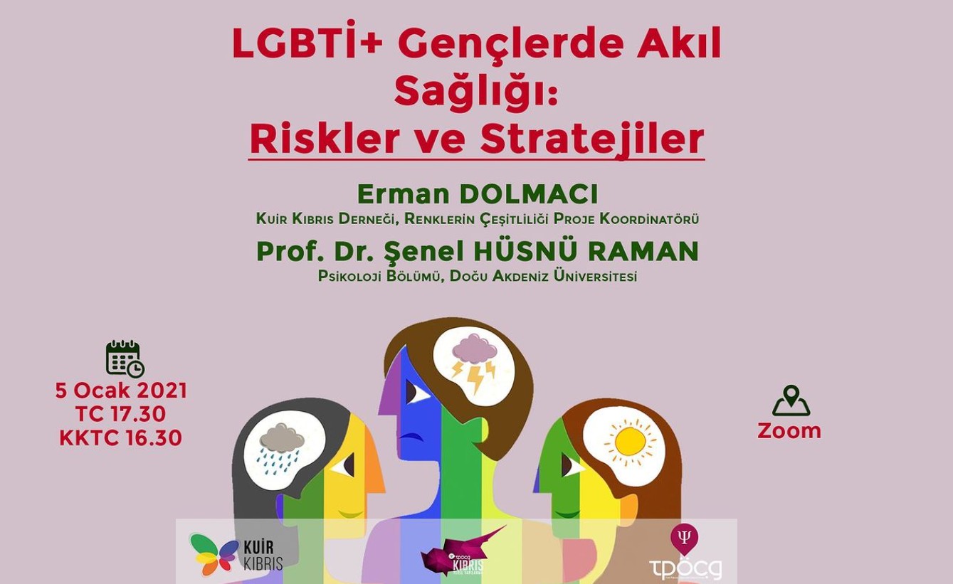 TPÖÇG’den “LGBTİ+ Gençlerde Akıl Sağlığı: Riskler ve Stratejiler” semineri Kaos GL - LGBTİ+ Haber Portalı