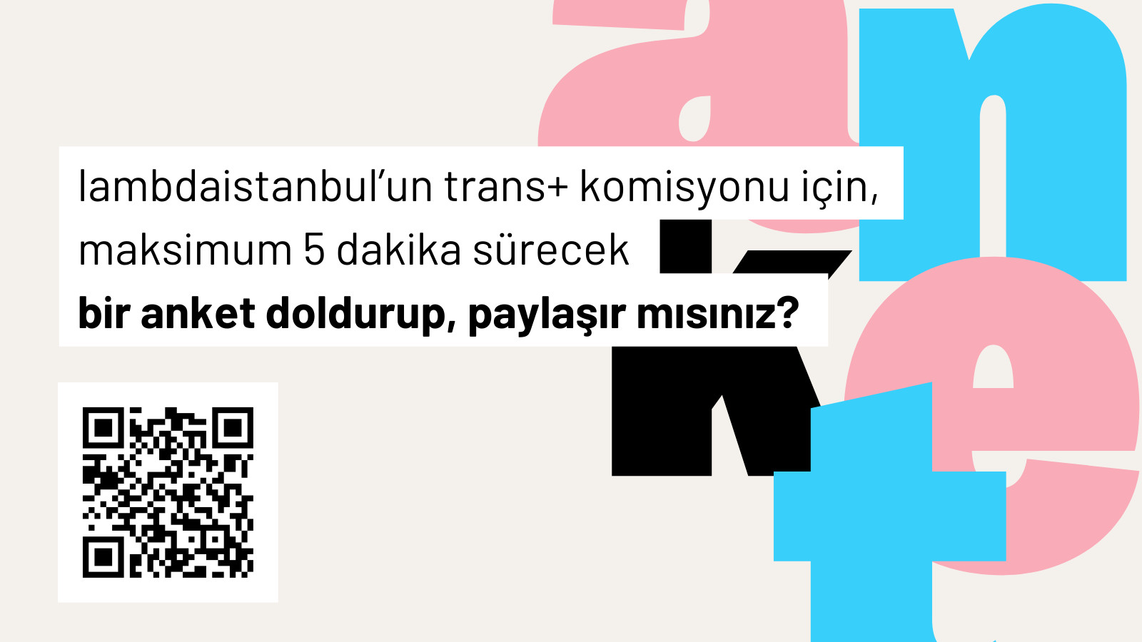 Trans+ Komisyonu’ndan “Minik bir Anket” Kaos GL - LGBTİ+ Haber Portalı