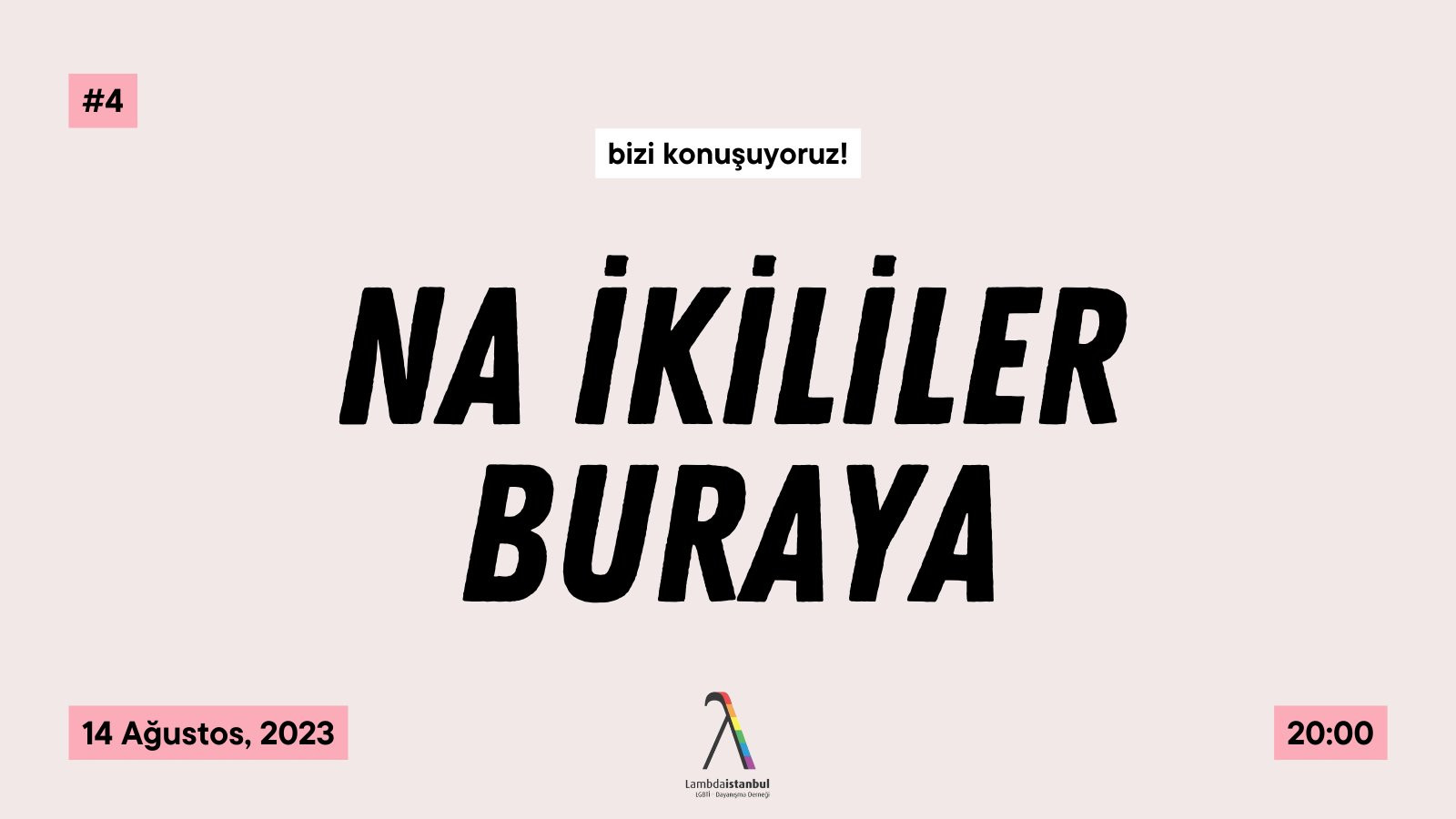 Trans+ Komisyonu, non-binary’leri buluşmaya çağırıyor Kaos GL - LGBTİ+ Haber Portalı