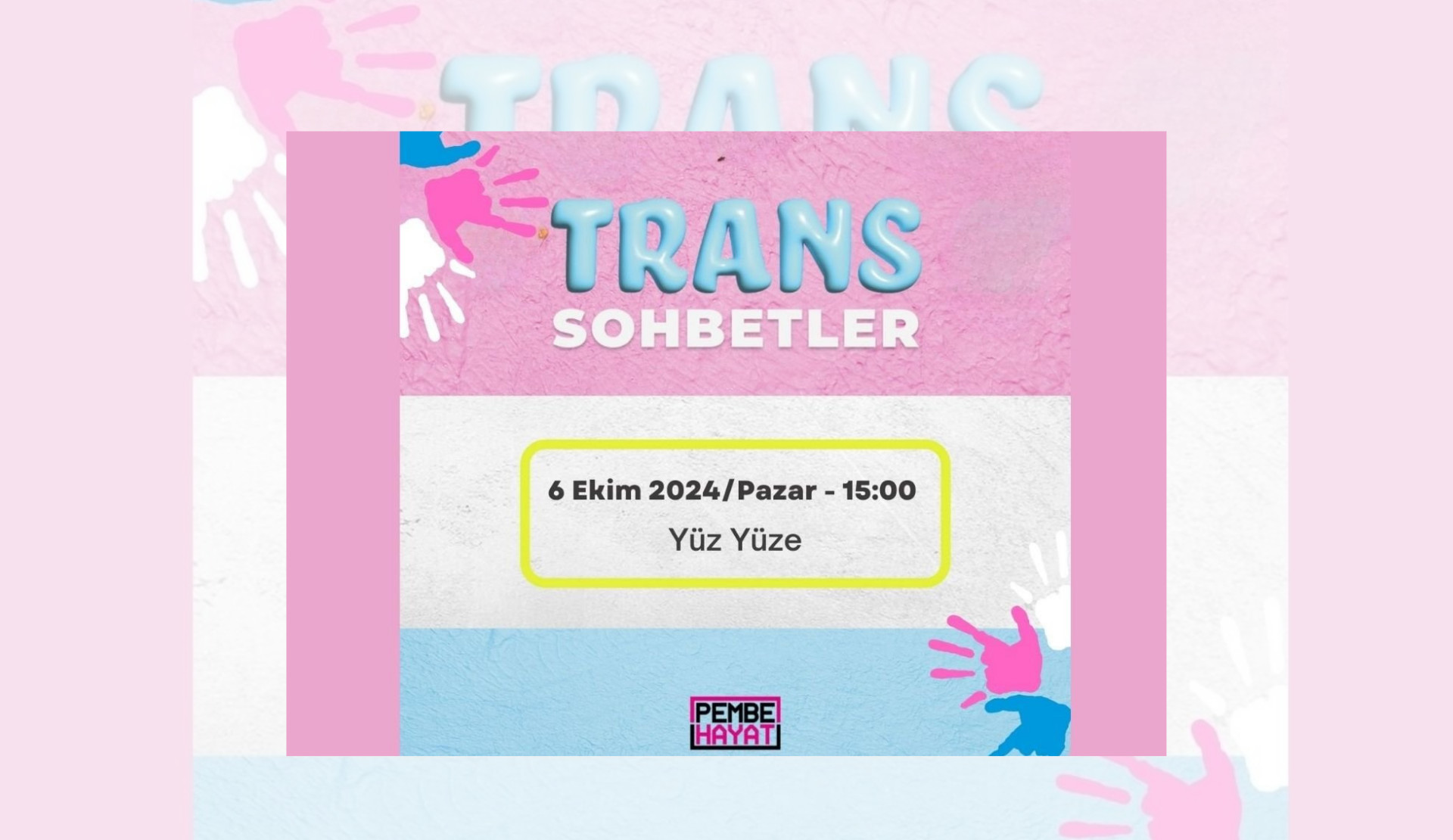 Trans Sohbetler’in ikinci buluşması 6 Ekim’de Kaos GL - LGBTİ+ Haber Portalı