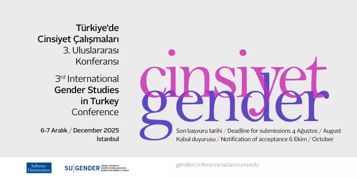 Türkiye'de Cinsiyet Çalışmaları 3. Uluslararası Konferansı 6-7 Aralık’ta | Kaos GL - LGBTİ+ Haber Portalı Haber