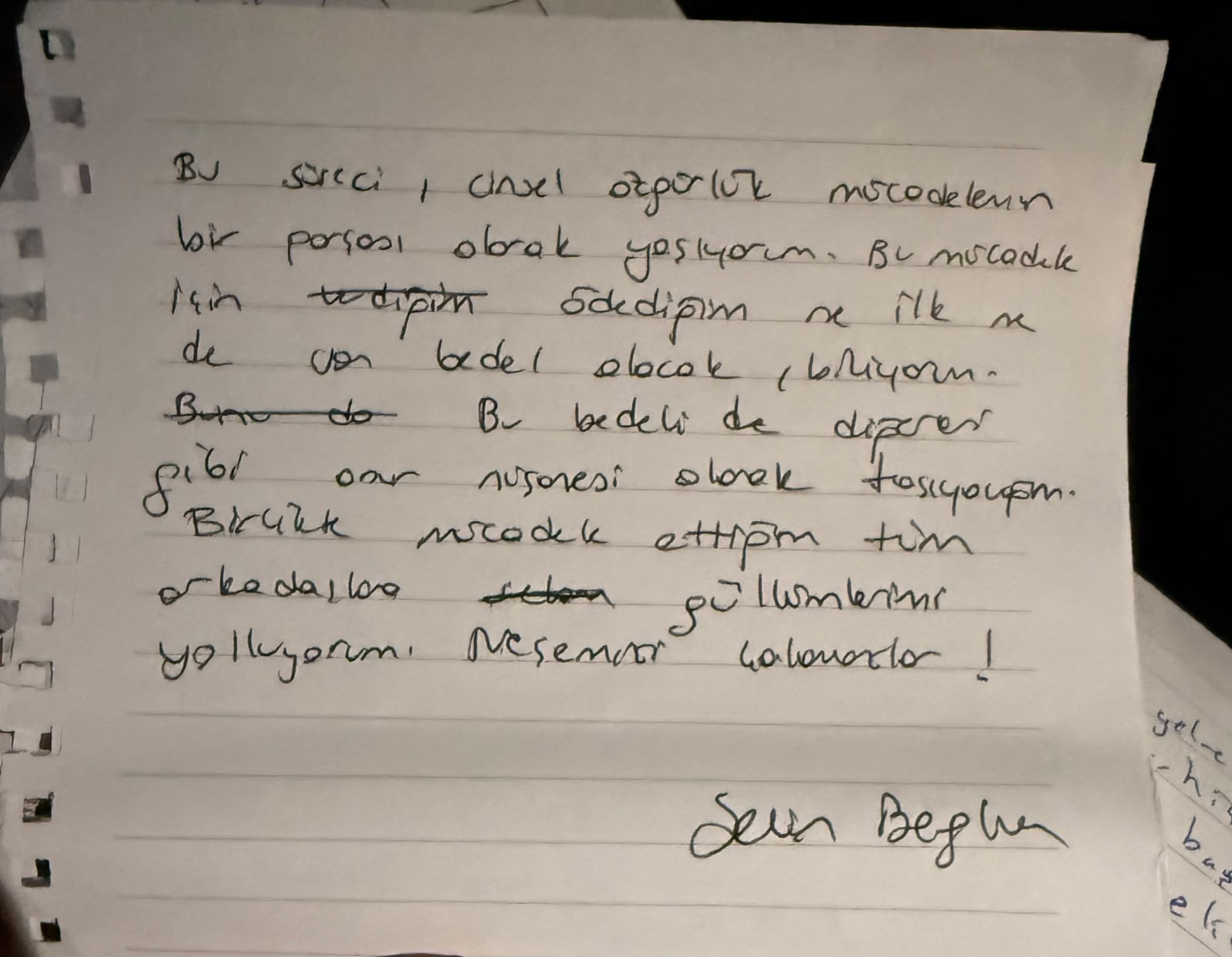 Tutuklanan Kaos GL Yönetim Kurulu üyesi Selin Berghan’dan mesaj: “Onur nişanesi olarak taşıyorum” | Kaos GL - LGBTİ+ Haber Portalı