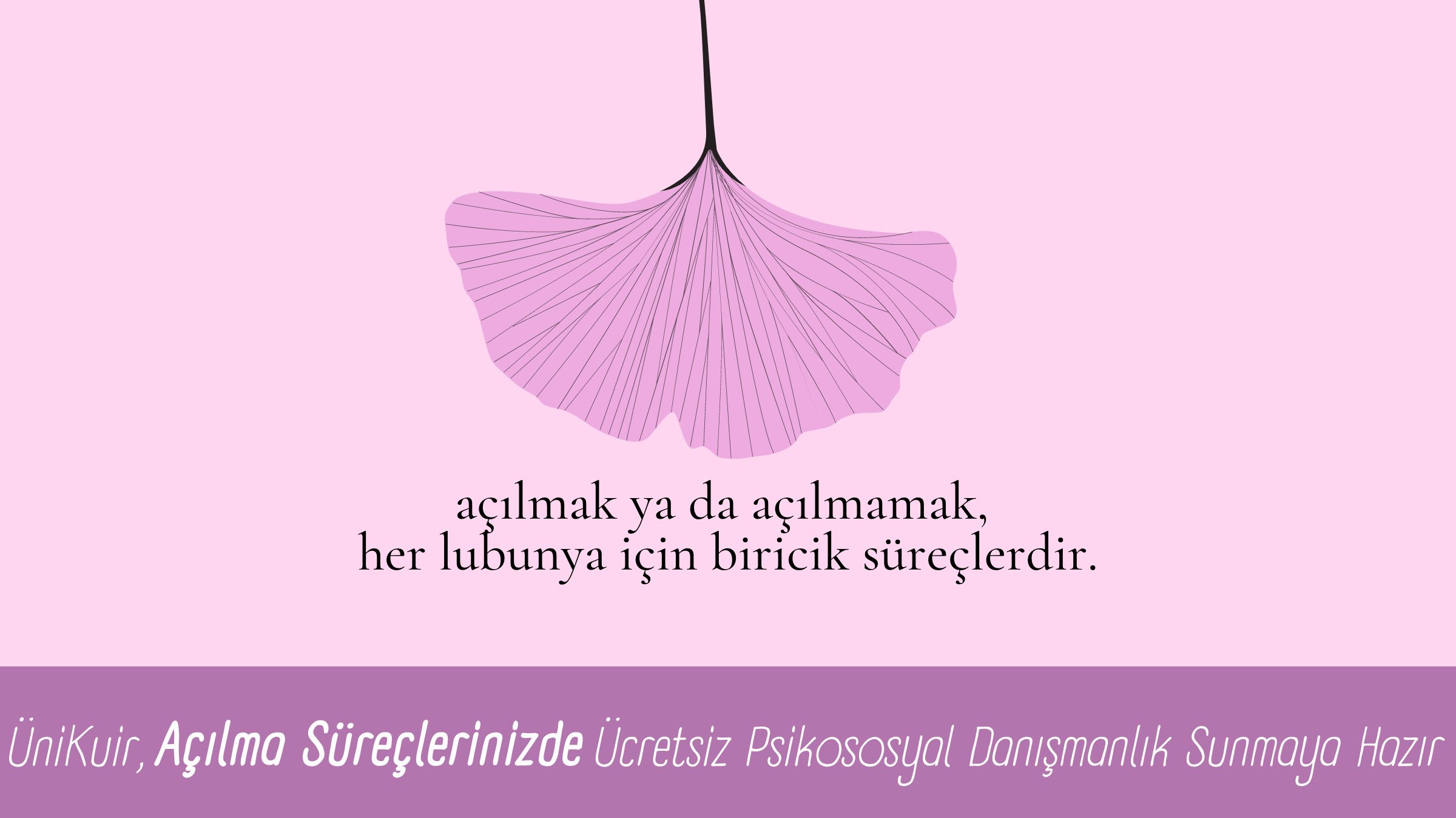 ÜniKuir’den açılma süreci kapsamında psikososyal danışmanlık Kaos GL - LGBTİ+ Haber Portalı