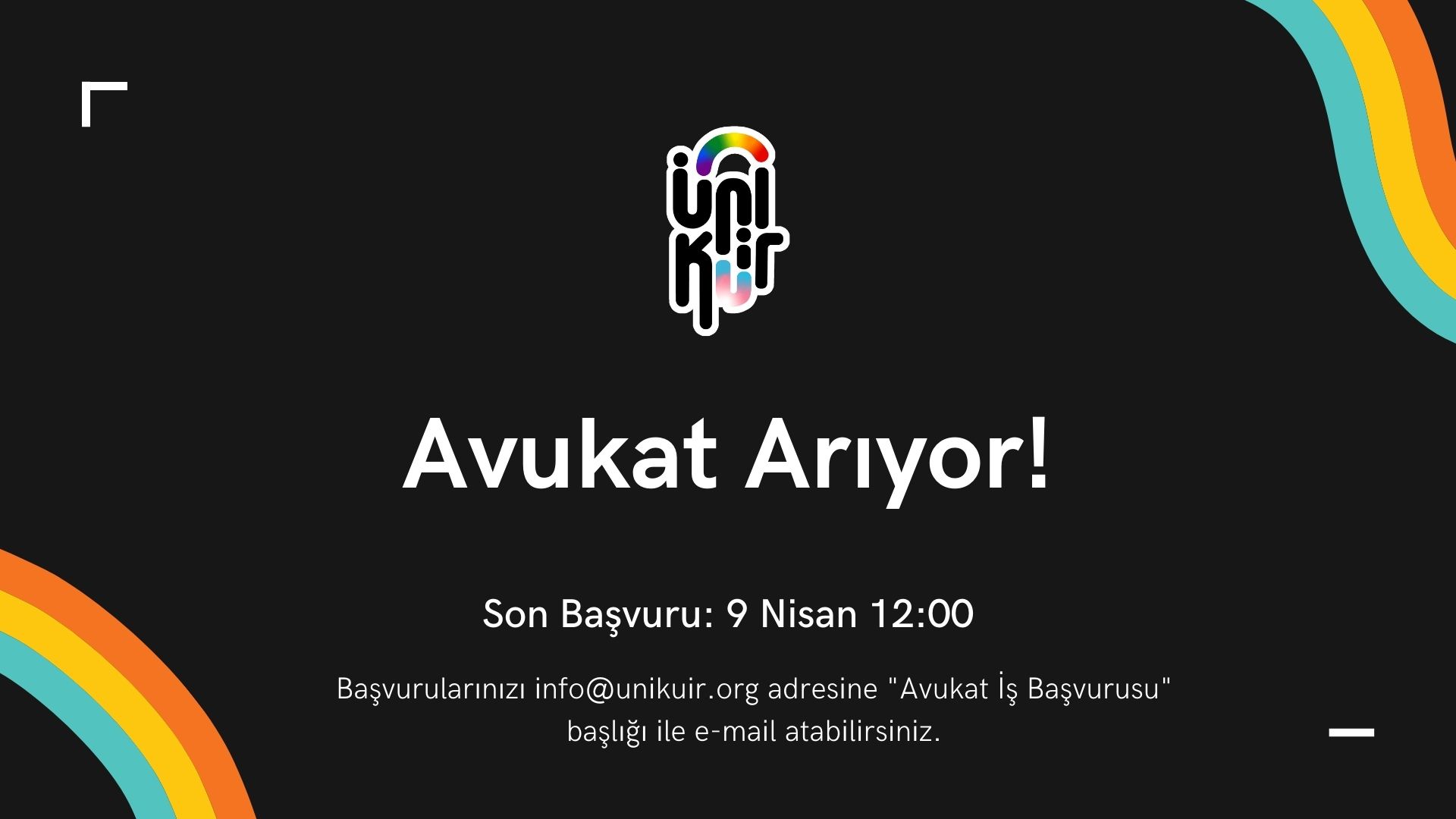 ÜniKuir’den Avukat ilanı Kaos GL - LGBTİ+ Haber Portalı
