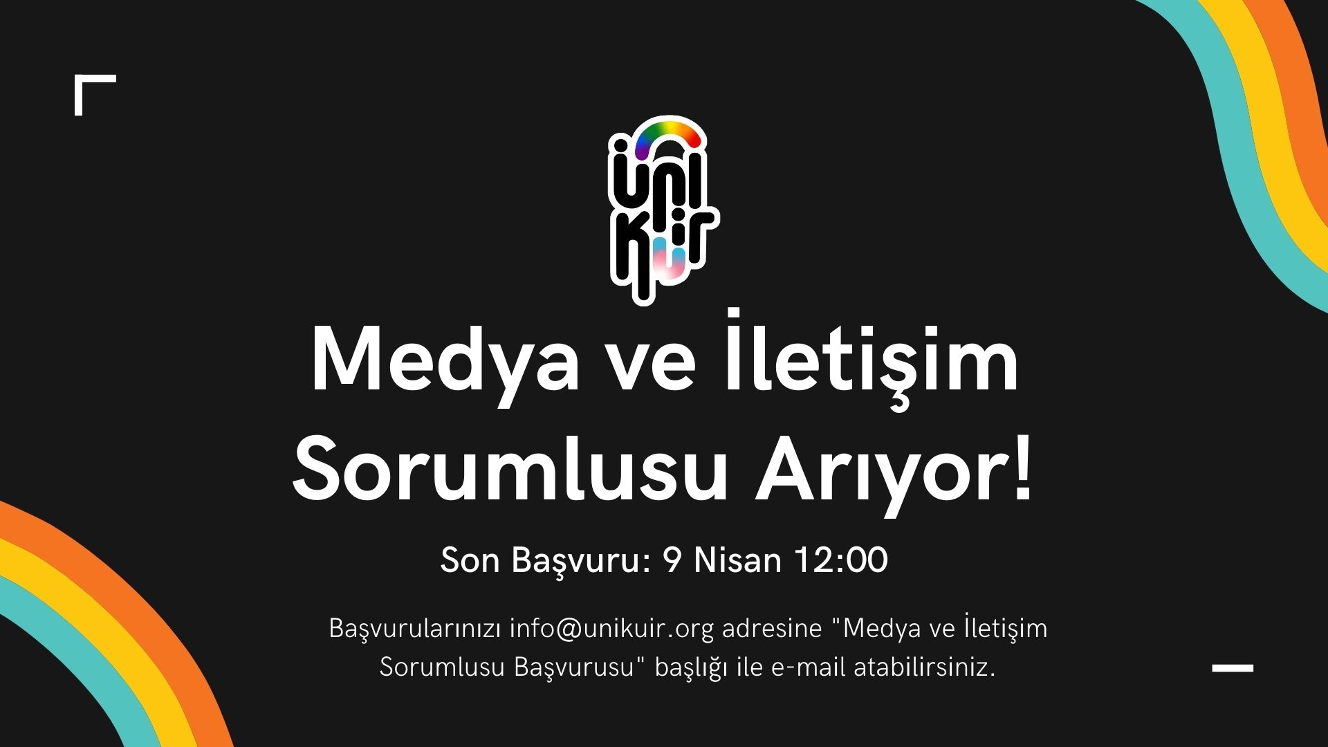 ÜniKuir’den Medya ve İletişim Sorumlusu ilanı Kaos GL - LGBTİ+ Haber Portalı