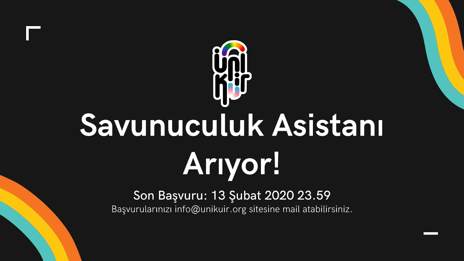 ÜniKuir Derneği’nden Uluslararası Savunuculuk Asistanı ilanı | Kaos GL - LGBTİ+ Haber Portalı Haber