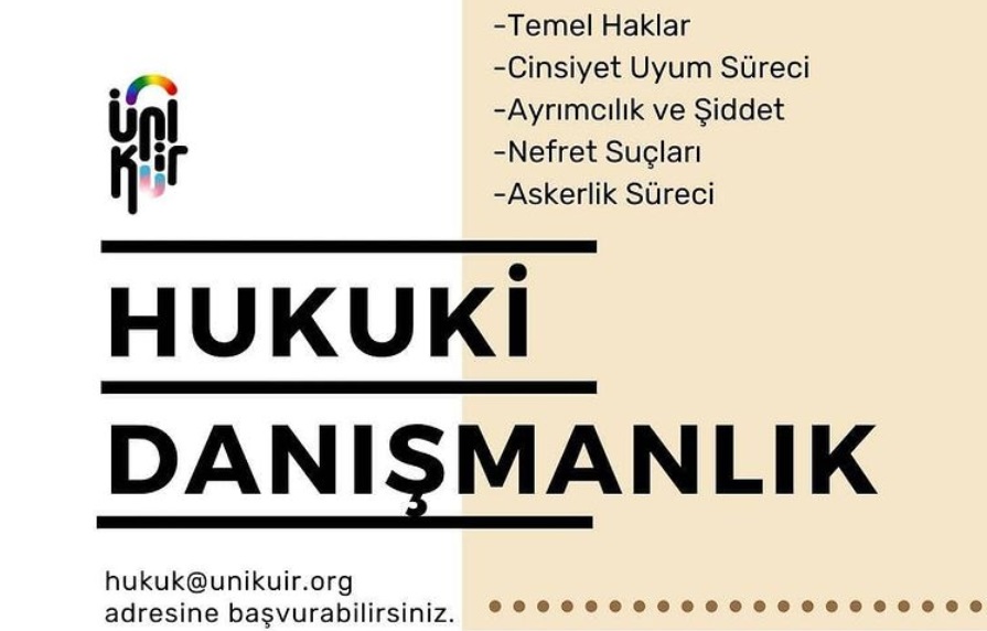 ÜniKuir, hukuki danışmanlık vermeye başlıyor Kaos GL - LGBTİ+ Haber Portalı