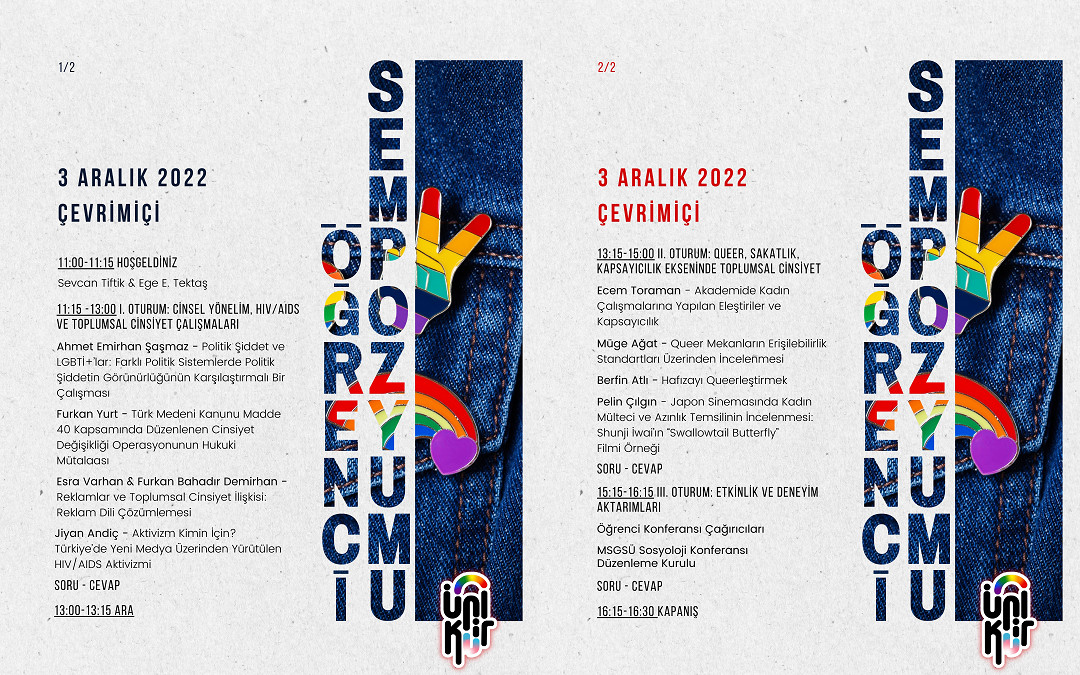 ÜniKuir Öğrenci Sempozyumu 3 Aralık’ta  Kaos GL - LGBTİ+ Haber Portalı