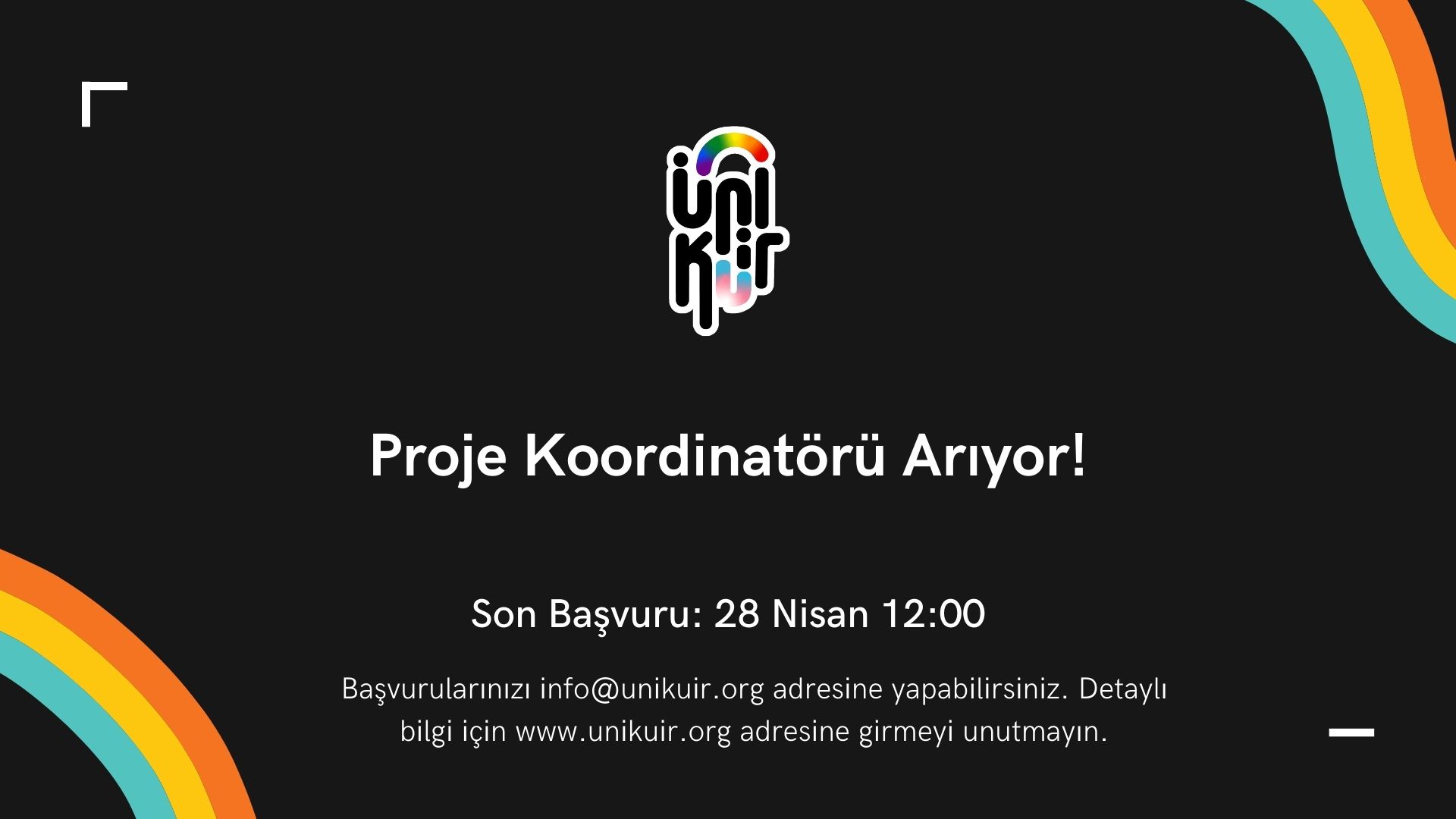 ÜniKuir proje koordinatörü arıyor Kaos GL - LGBTİ+ Haber Portalı