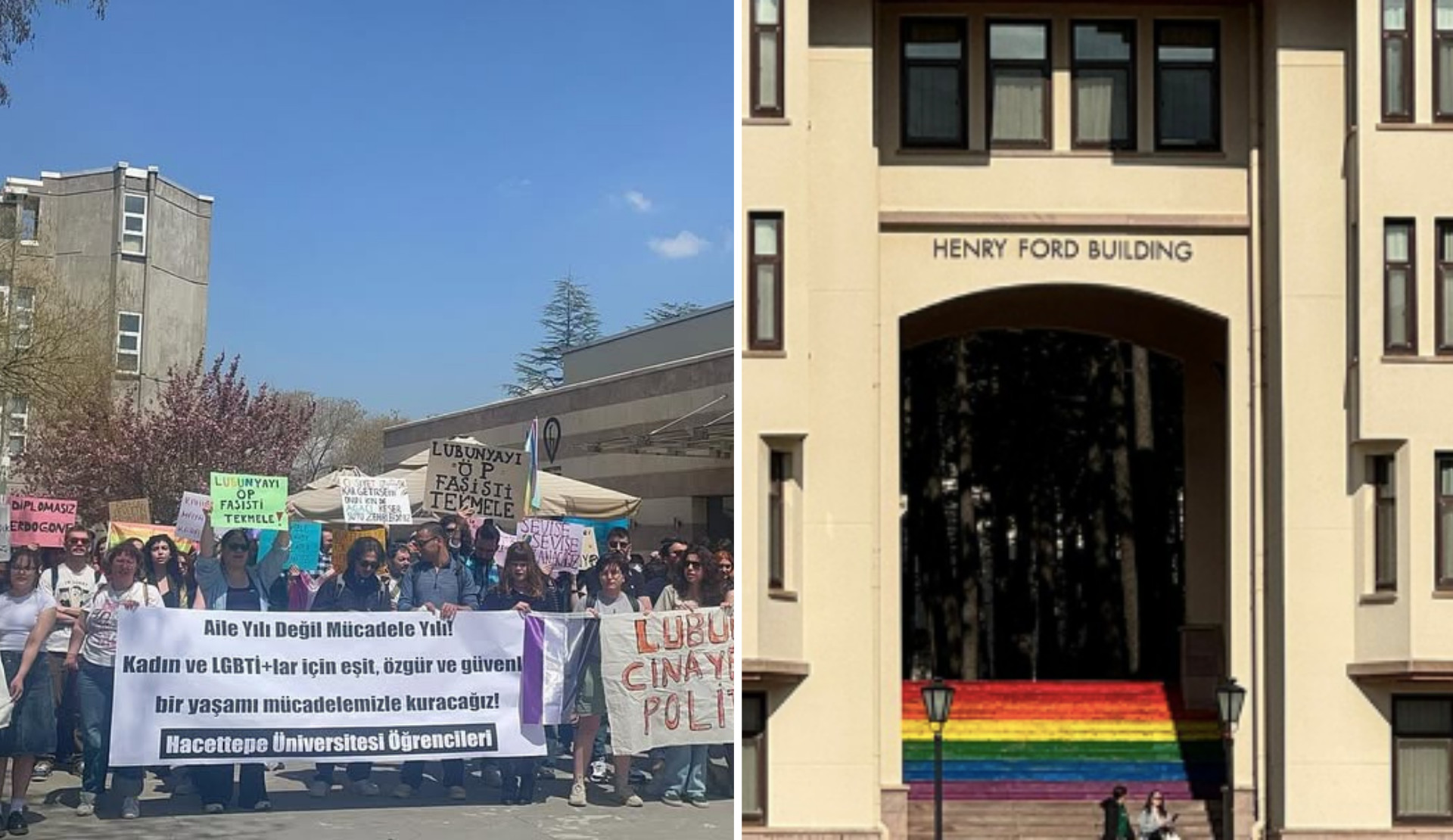 University administrations intimidate LGBTİ+ protests on campuses | Kaos GL - News Portal for LGBTI+ News