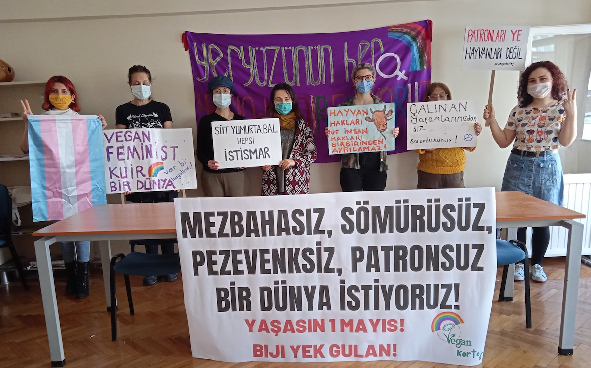 Vegan Kortej’den 1 Mayıs açıklaması: Hayvana, doğaya, yeryüzüne özgürlük! Kaos GL - LGBTİ+ Haber Portalı