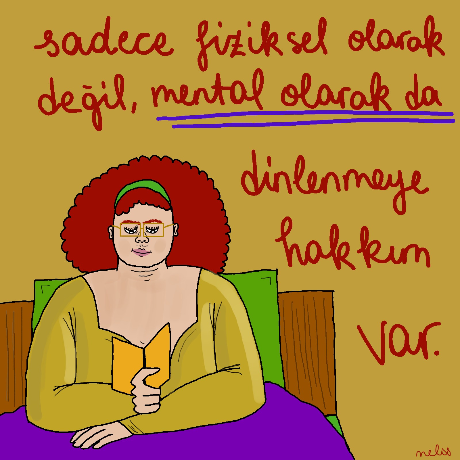 İyileşme Çizimleri: Dinlenmek Kaos GL - LGBTİ+ Haber Portalı