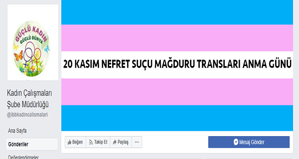 İzmir Belediyesi Kadın Müdürlüğü 20 Kasım’ı unutmadı Kaos GL - LGBTİ+ Haber Portalı