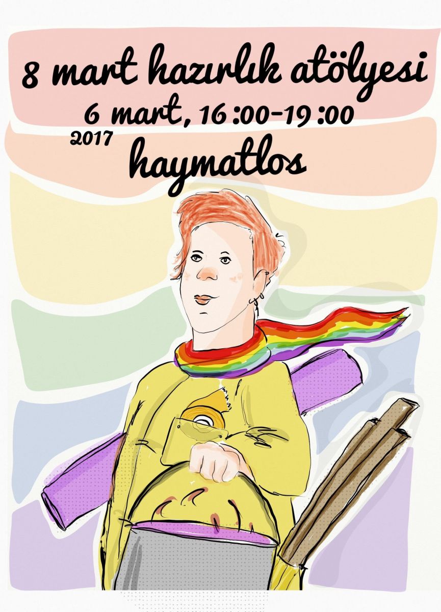 Kaos Kültür Merkezi 8 Mart pankart atölyesine bekliyor Kaos GL - LGBTİ+ Haber Portalı