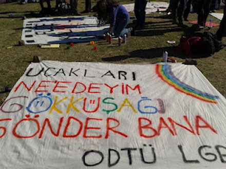 ODTÜ LGBT Füze Kalkanına ve Savaşa Karşı Kaos GL - LGBTİ+ Haber Portalı
