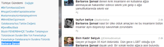 Twitter&rsquo;da TT: Barbaros Şansal Kaos GL - LGBTİ+ Haber Portalı