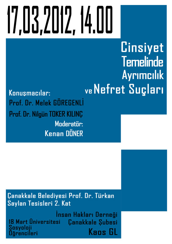Çanakkale&rsquo;de Homofobi Karşıtı Buluşma Kaos GL - LGBTİ+ Haber Portalı