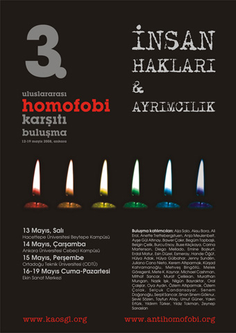3. Uluslararası Homofobi Karşıtı Buluşma Programı Açıklandı Kaos GL - LGBTİ+ Haber Portalı