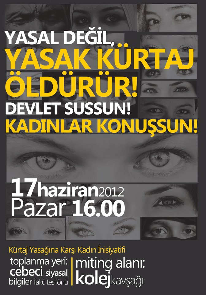 Kürtaj Yasağına Karşı 17 Haziran&rsquo;da Ankara&rsquo;da Kaos GL - LGBTİ+ Haber Portalı