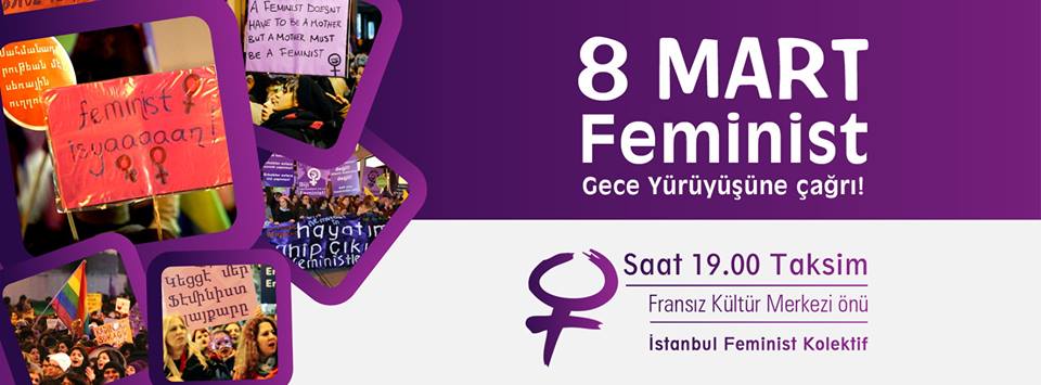 Feminist Gece Yürüyüşü yarın İstiklal&rsquo;de Kaos GL - LGBTİ+ Haber Portalı