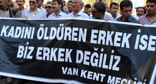 Van&rsquo;da Erkekler Kadın Cinayetlerine Karşı Yürüdü Kaos GL - LGBTİ+ Haber Portalı