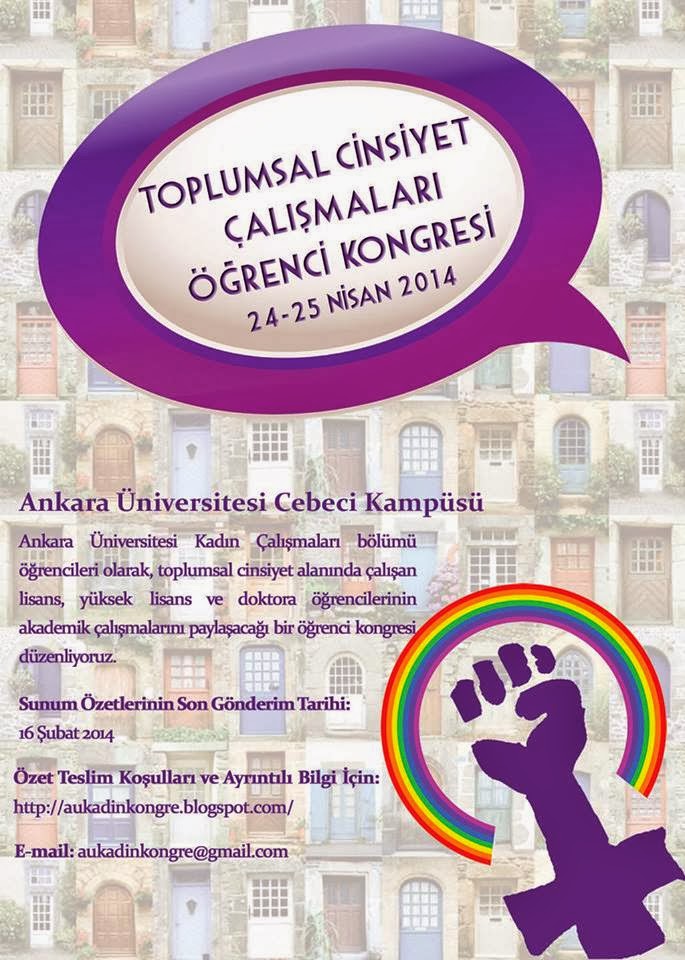 Toplumsal Cinsiyet Çalışmaları Öğrenci Kongresi 24-25 Nisan&rsquo;da Kaos GL - LGBTİ+ Haber Portalı