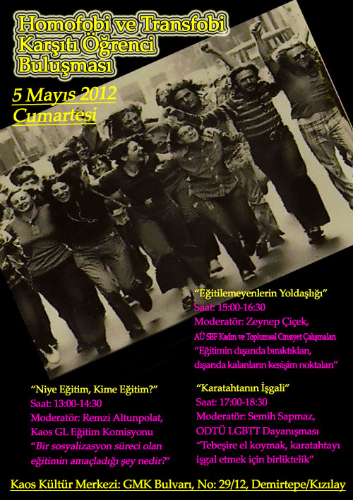 Student Meeting Against Heterosexism In Education System Kaos GL - News Portal for LGBTI+