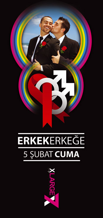 'Erkek Erkeğe' açılış partisi bu Cuma İstanbul XLarge'da Kaos GL - LGBTİ+ Haber Portalı
