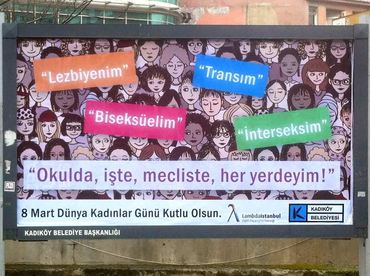 68 örgütten LBTİ kadın billboardlarına nefrete karşı ortak açıklama Kaos GL - LGBTİ+ Haber Portalı