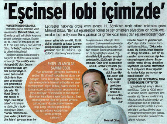 "Eşcinsel Lobisi" İHL Sözlük&rsquo;e Kadar Sızmış! Kaos GL - LGBTİ+ Haber Portalı