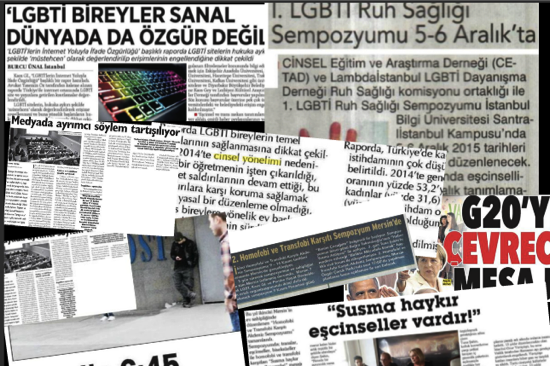Gazetelerde ne kadar yer aldık: Burdayız aşkım! Kaos GL - LGBTİ+ Haber Portalı