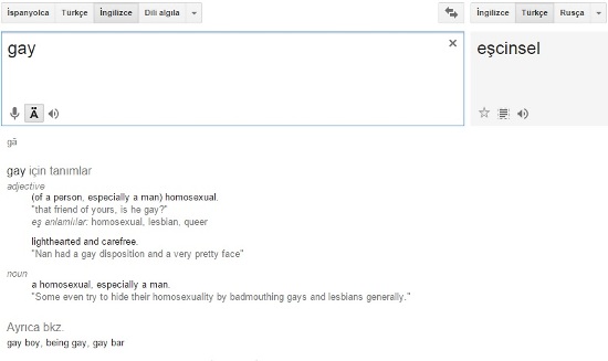 Google&rsquo;dan &lsquo;eşcinsel&rsquo; çevirisi için özür Kaos GL - LGBTİ+ Haber Portalı