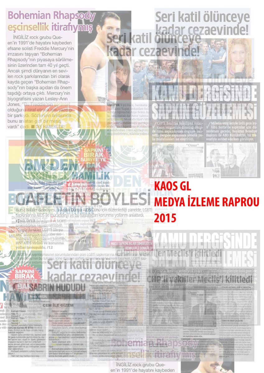 Kaos GL 2015 Medya İzleme Raporu yayınlandı Kaos GL - LGBTİ+ Haber Portalı