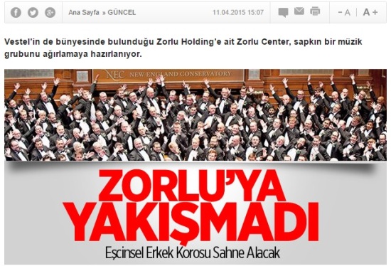 Müzik bile Yeni Akit&rsquo;in nefretini dindirmiyor! Kaos GL - LGBTİ+ Haber Portalı