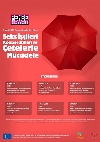 Pembe Hayat&rsquo;tan "Seks İşçileri Kooperatifleri ve Çetelerle Mücadele" etkinlikleri Kaos GL - LGBTİ+ Haber Portalı