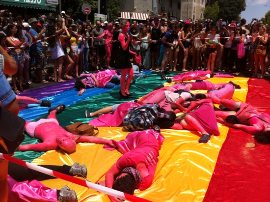 Anti-Pinkwash Protest at Tel Aviv Pride Kaos GL - News Portal for LGBTI+