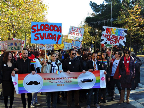 Karadağ eşit evlilik için yürüdü Kaos GL - LGBTİ+ Haber Portalı