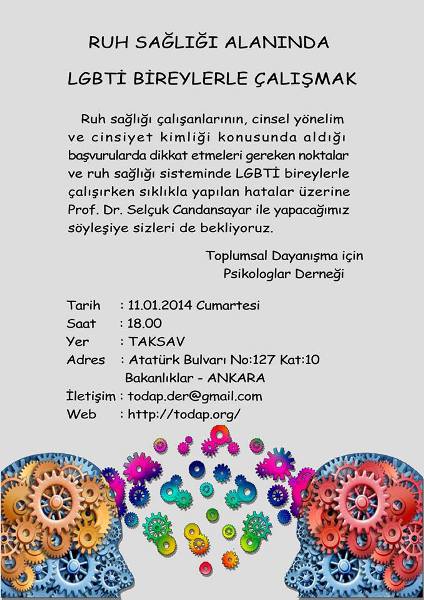 Ruh Sağlığı Alanında LGBTİ Bireylerle Çalışmak Kaos GL - LGBTİ+ Haber Portalı