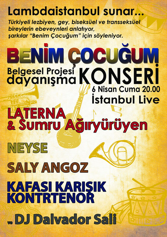 Benim Çocuğum İçin Dayanışma Konseri Kaos GL - LGBTİ+ Haber Portalı