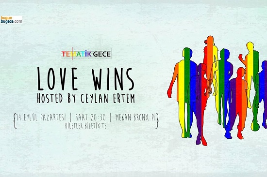 Ceylan Ertem ev sahipliğinde &lsquo;Aşk Kazanır&rsquo; gecesi Kaos GL - LGBTİ+ Haber Portalı