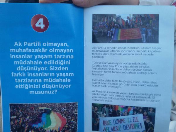 AKP broşüründe &lsquo;Gay Pride&rsquo;, Davutoğlu&rsquo;ndan &lsquo;Lut kavmi&rsquo; nefreti! Kaos GL - LGBTİ+ Haber Portalı
