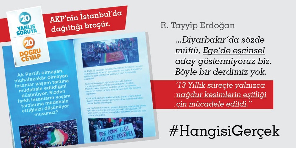Kadınlar #SırtımızıDönüyoruz,  LGBTİ&rsquo;ler #HangisiGercek dedi Kaos GL - LGBTİ+ Haber Portalı