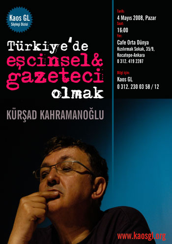 4 Mayıs&rsquo;ta &lsquo;Türkiye&rsquo;de Eşcinsel ve Gazeteci Olmak&rsquo; Kaos GL - LGBTİ+ Haber Portalı