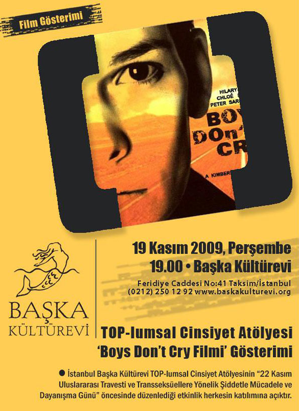 Boys Don't Cry filmi gösterimi Kaos GL - LGBTİ+ Haber Portalı