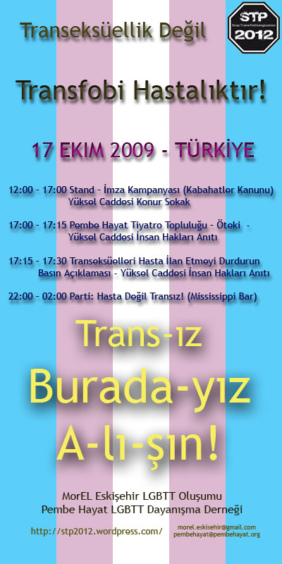 Transeksüelleri Hasta İlan Etmeyi Durdurun! Kaos GL - LGBTİ+ Haber Portalı