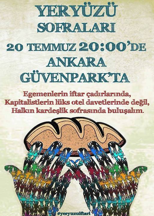 Ankaralılar Bu Akşam Yeryüzü Sofrasında Buluşacak Kaos GL - LGBTİ+ Haber Portalı