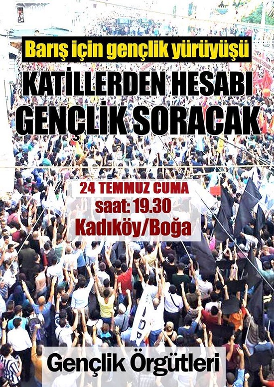 Gençlik barış için yürüyor Kaos GL - LGBTİ+ Haber Portalı