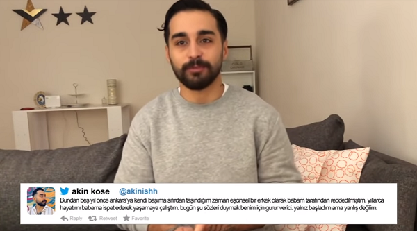 Akın Köse şimdi Youtube’da! Kaos GL - LGBTİ+ Haber Portalı